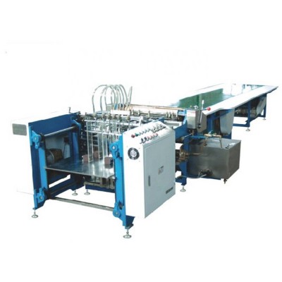 Zx-650a Automatic Gift Box Produce Line Cover Folding Machine Paper Glue Machine Automatic Feeding Glue And Pasting Machine